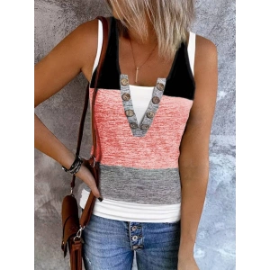 Kadın V Yakalı önden Düğmeli Viskon Bluz