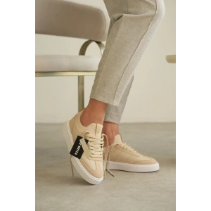 KB-010 Kuback Bej Cilt Günlük Erkek Ayakkabı