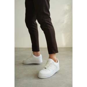 KB-N09 Kuback Beyaz Cilt Günlük Erkek Ayakkabı