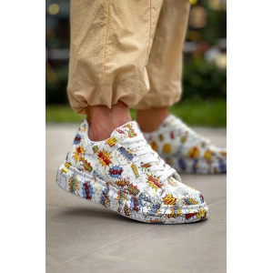 KB-X500  Kuback  Beyaz Boom  Bağcıklı  Günlük Erkek  Ayakkabı