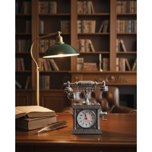 Klasik Telefon Görünümlü Masaüstü Saat ve Alarm