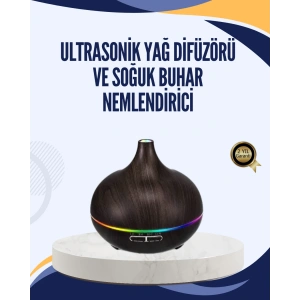 LED Işıklı Sessiz Çalışan Soğuk Buhar Nemlendirici