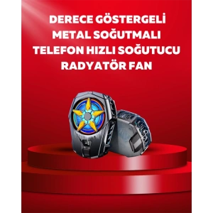Mobil Cihaz Soğutma Radyatörü – Metal+ABS, Type-C Kablolu