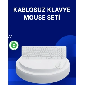 Ofis ve Ev Kullanımı İçin Kablosuz Klavye Fare Seti - Ergonomik ve Pratik