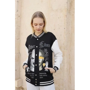 Oversize Kolej Ceket - Siyah