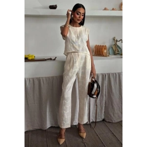 Shalina Süzüne Nakışlı Crop Takım 9796-08