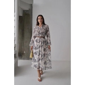 Siyah Biye Detaylı Elbise