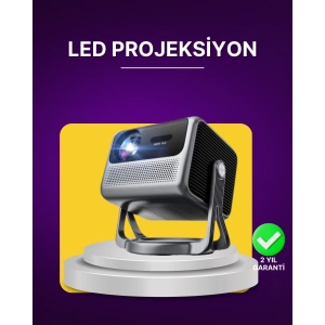 Smart Projector Android TV Ev Sinema Projeksiyonu