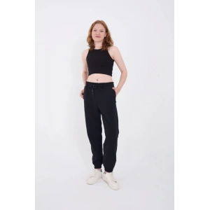 Üç İplik Basic Lastikli Eşofman Pantolon - Lacivert