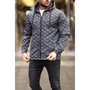 Unisex Kapüşonlu İçi Astarlı Yağmurluk - Siyah