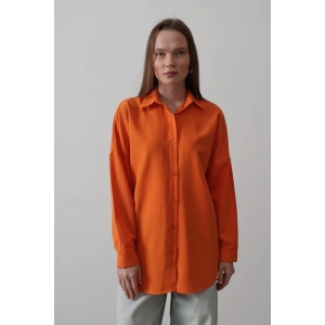 Uzun Kol Gömlek - Oranj