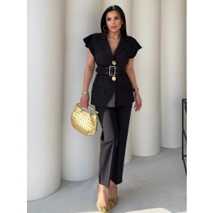 Vatkalı Yelek Pantolon İkili Takım