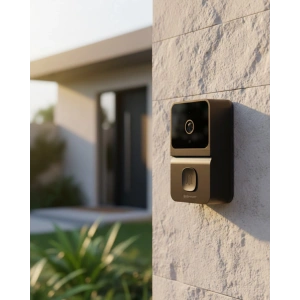 WiFi Akıllı Kapı Zili 85 Derece Geniş Açı Android iOS Uyumlu