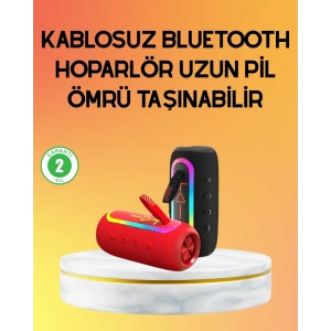 Yüksek Ses Kaliteli Kablosuz Hoparlör LED Işıklı