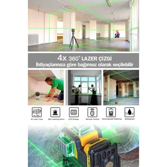 BN-5 12 Işıklı Lazer Terazi Tripotlu Yüksek Teknoloji ve Süper Kalite