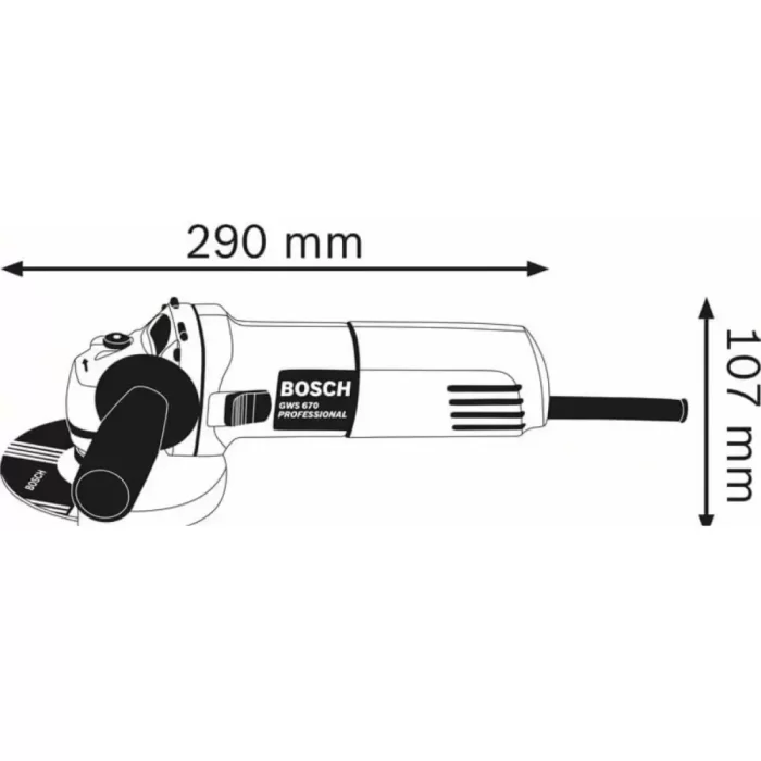 Bosch Gws 670 Avuç Taşlama 670 Watt