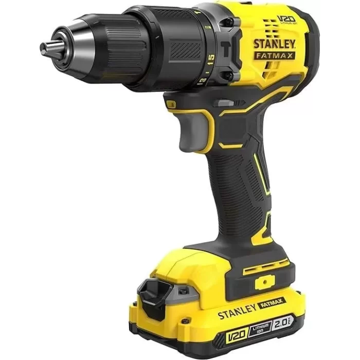 Stanley SBD71518V 2.0 Ah V20 Li-Ion Çift Akülü Kömürsüz Darbeli Matkap