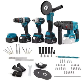 Chelıkbeı Beşli Set MK350 (Power Bank Led 13mm Ç.Mandren+S.Sıkma+Ş.Spral+Ş.Hilti)