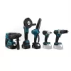 Chelıkbeı Akülü 5-Li Set Darbeli Vidalama & Torklu & Taşlama & Hilti & Zincirli Testere 3x5Ah