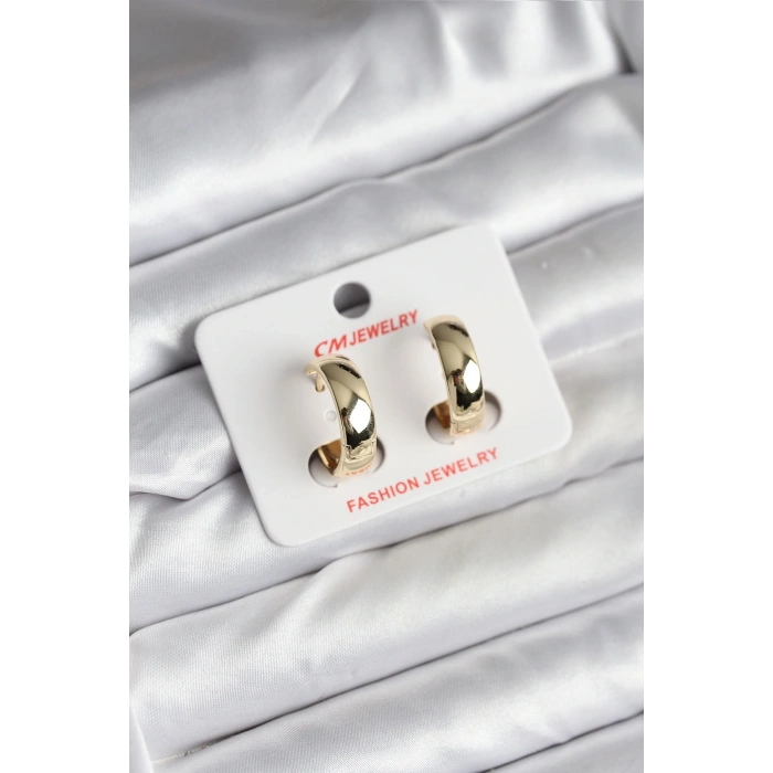 14K Gold Renk Kaplama Halka CM Kadın Küpe