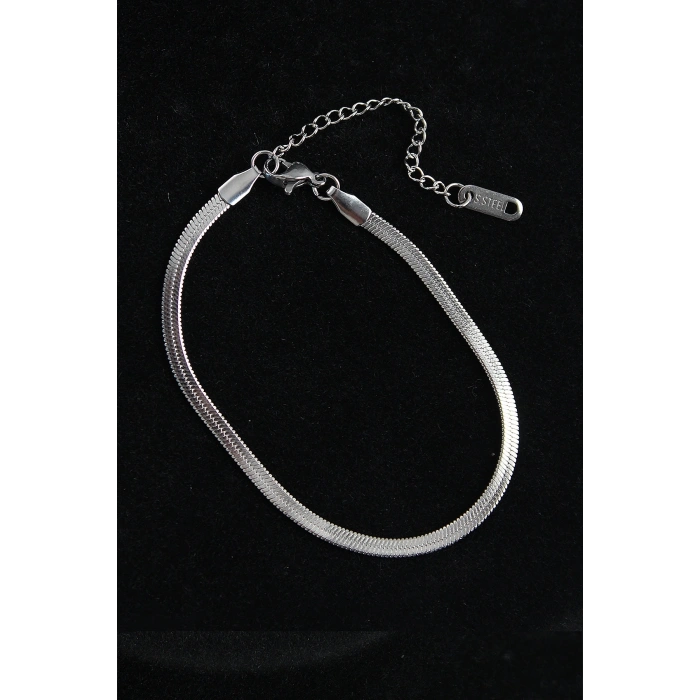 316L Çelik İtalyan Model Gümüş Renk Erkek Bileklik