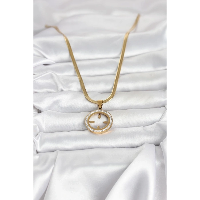 316L Çelik İtalyan Zincir Model Çeyrek Takılabilir Kadın Kolye