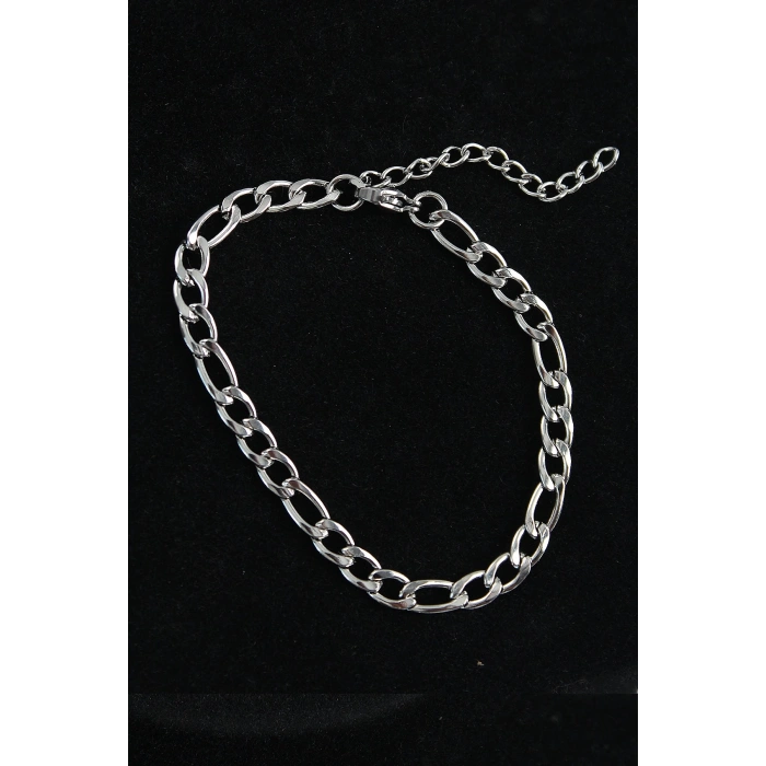 316L Çelik Klasik Model Gümüş Renk Erkek Bileklik