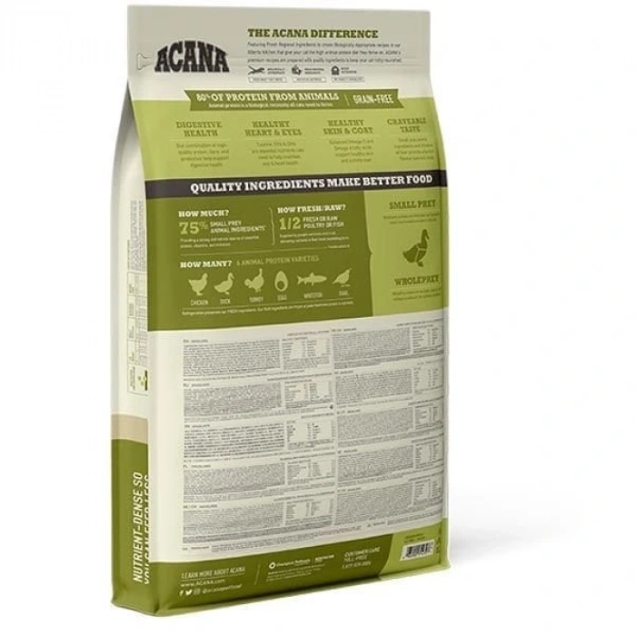 Acana Grasslands Tavuk Ördek ve Hindili Yetişkin Kedi Maması 4.5 Kg