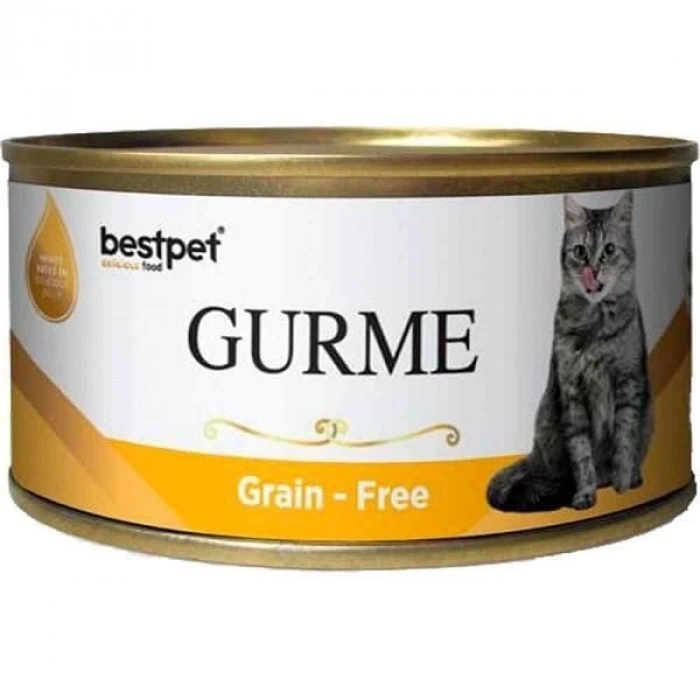 Bestpet Gurme Jöleli Tavuklu Yetişkin Konserve Kedi Maması 1 Adet 100 Gr