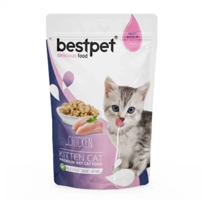 BestPet Kitten Jelly Pouch Yavru Kedi Maması 1 Adet 85 Gr
