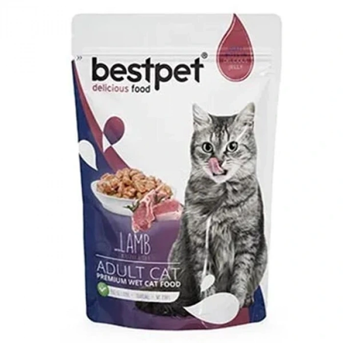 Bestpet Kuzu Etli Yetişkin Konserve Kedi Maması 1 Adet 85 Gr