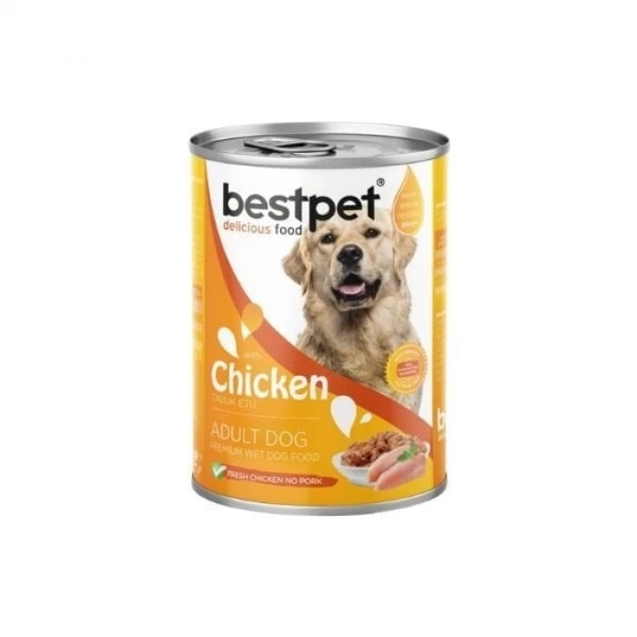 Bestpet Tavuklu Gravy Soslu Yetişkin Konserve Köpek Maması 1 Adet 400 Gr