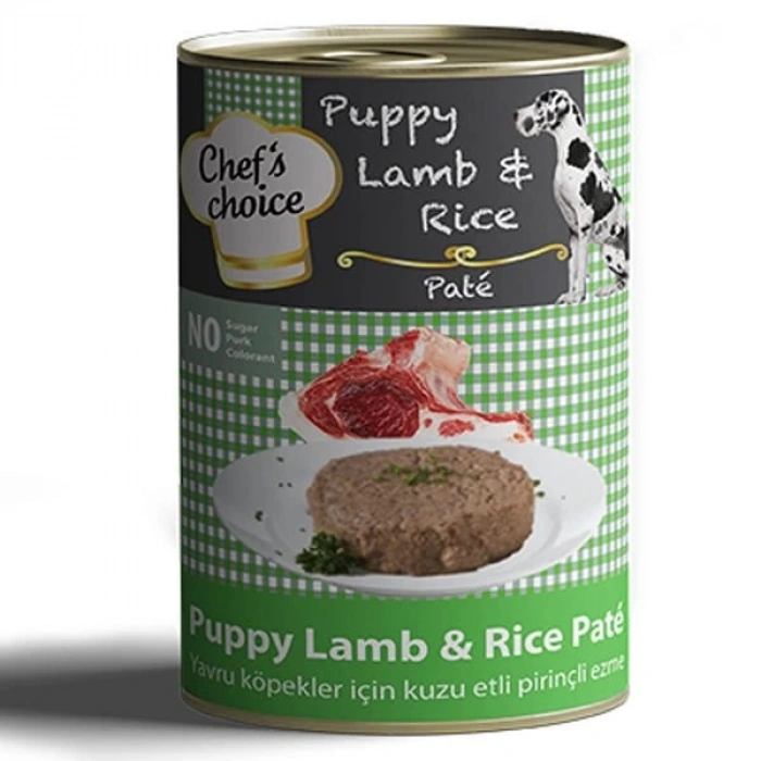 Chefs Choice Kıyılmış Kuzulu Yavru Köpek Konservesi 1 Adet 400 Gr