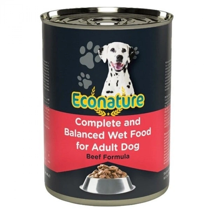 Econature Sığır Etli Yetişkin Köpek Konservesi 1 Adet 400 Gr