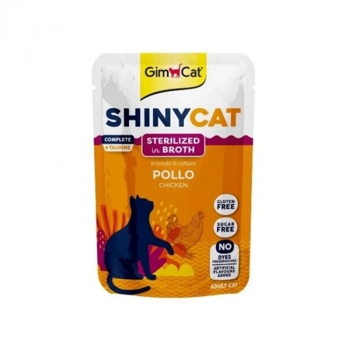 Gimcat Shinycat Sos İçinde Tavuklu Pouch Kısırlaştırılmış Konserve Kedi Maması 1 Adet 70 Gr