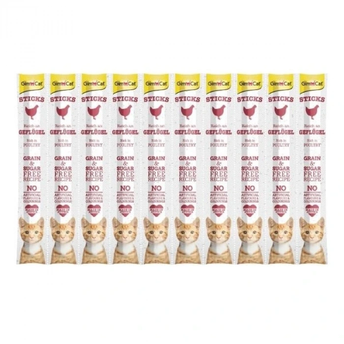 Gimcat Sticks Kümes Hayvanlı Çubuk Kedi Ödül Maması 1 Adet 50 Gr