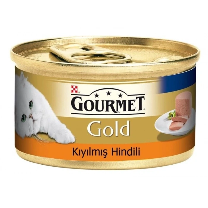 Gourmet Gold Kıyılmış Hindili Yetişkin Konserve Kedi Maması 1 Adet 85 Gr