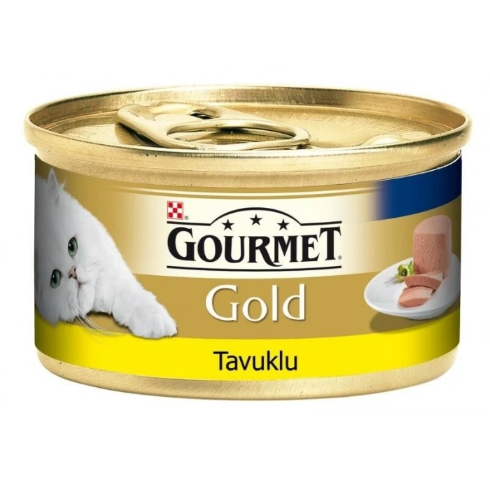 Gourmet Gold Kıyılmış Tavuklu Yetişkin Konserve Kedi Maması 1 Adet 85 Gr