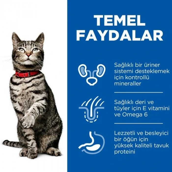 Hills Urinary İdrar Yolu Destekleyici Tavuklu Yetişkin Kedi Maması 1.5 Kg