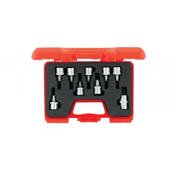 İzeltaş 1113 00 6009 1/2 Lokmalı Star (Torx®) Uç Takımı 9 Parça
