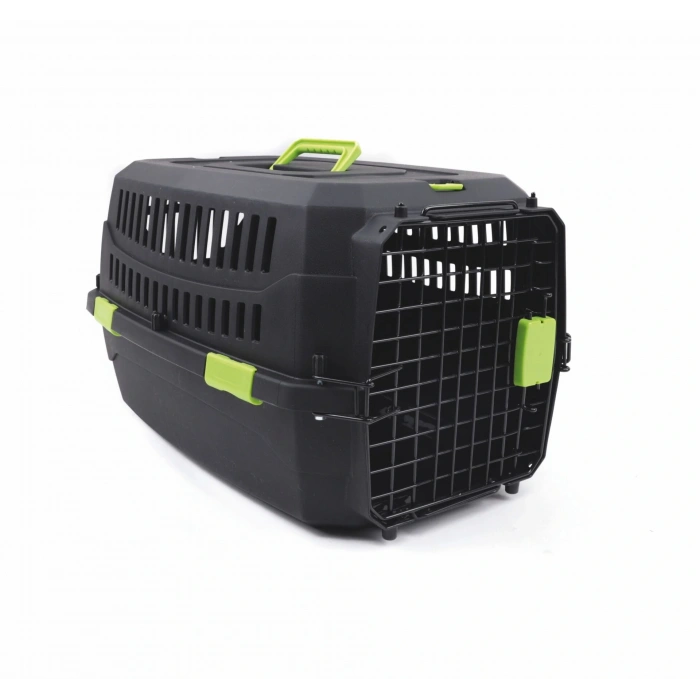 M-Pets Eco Viaggio Carrier Lata Kedi ve Küçük Irk Köpek Taşıma Çantası 58.4x38.7x33 Cm Siyah Small
