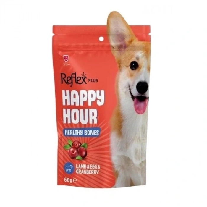Reflex Plus Happy Hour Sağlıklı Kemikler için Destekleyici Köpek Ödül Maması 1 Adet 60 Gr