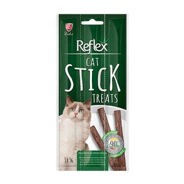 Reflex Kaz ve Av Hayvanlı Stick Kedi Ödül Maması 1 Adet 3x5 Gr