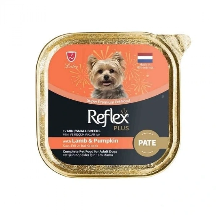 Reflex Plus Pate Kuzu Etli ve Bal Kabaklı Küçük Irk Yetişkin Konserve Köpek Maması 1 Adet 85 Gr