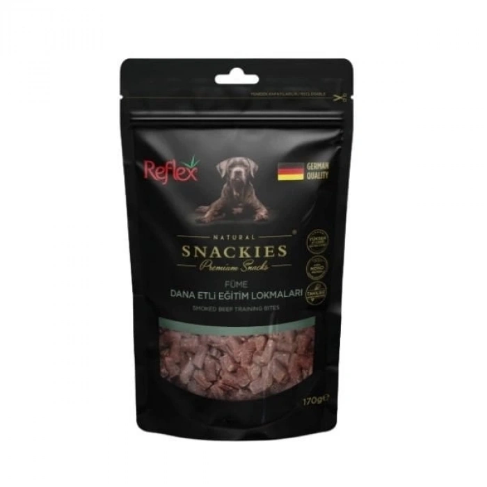 Reflex Snackies Natural Füme Dana Etli Tahılsız Köpek Eğitim Lokmaları 1 Adet 170 Gr