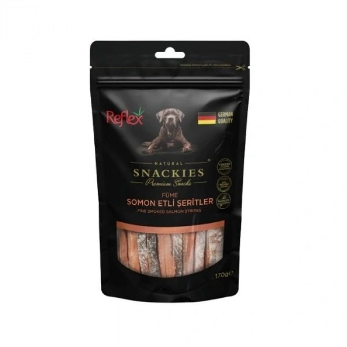 Reflex Snackies Natural Füme Somon Etli Şerit Köpek Ödül Maması 1 Adet 170 Gr