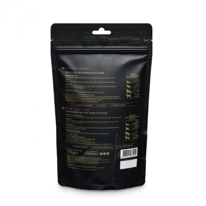 Reflex Snackies Natural Kuzu Etli Küp Tahılsız Köpek Ödül Maması 1 Adet 170 Gr