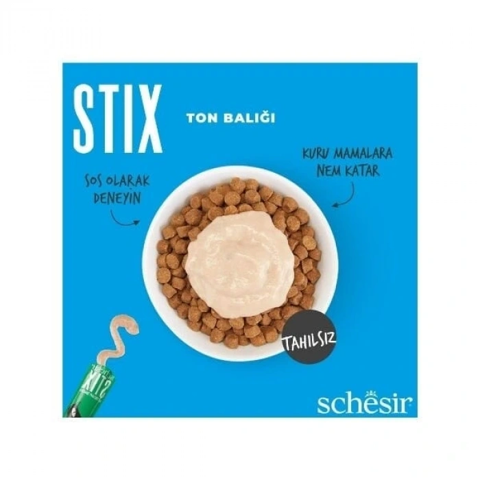 Schesir Cat Stick Ton Balıklı Sıvı Kedi Ödül Maması 1 Adet 6x15 Gr