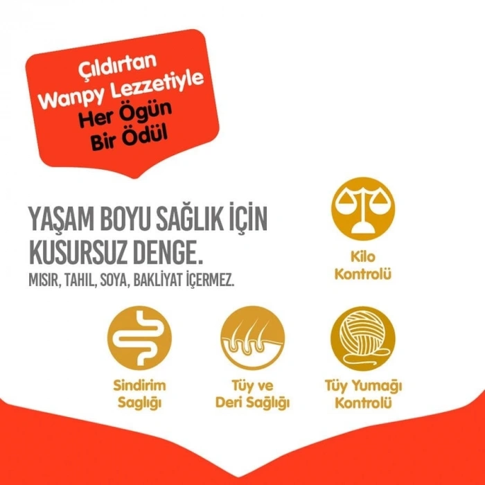 Wanpy Ton Balıklı Tahılsız Yetişkin Kedi Maması 1.5 Kg