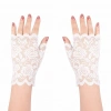 Beyaz Dantel Parmaksız Kısa Eldiven